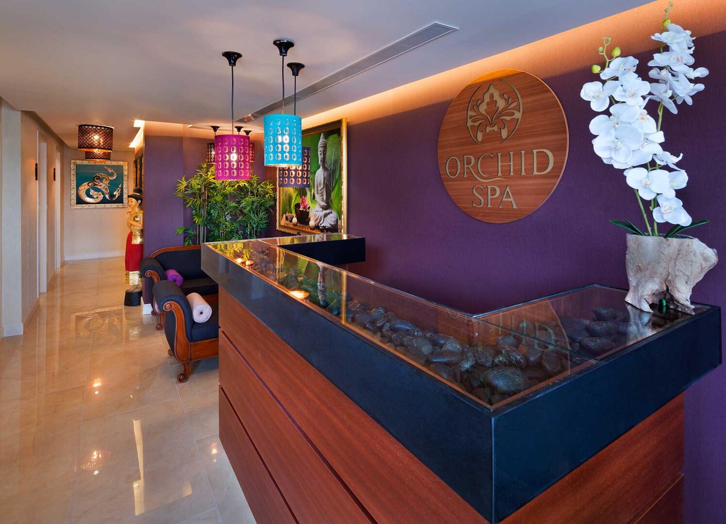 עמדת קבלה - ספא אורכידאה אילת