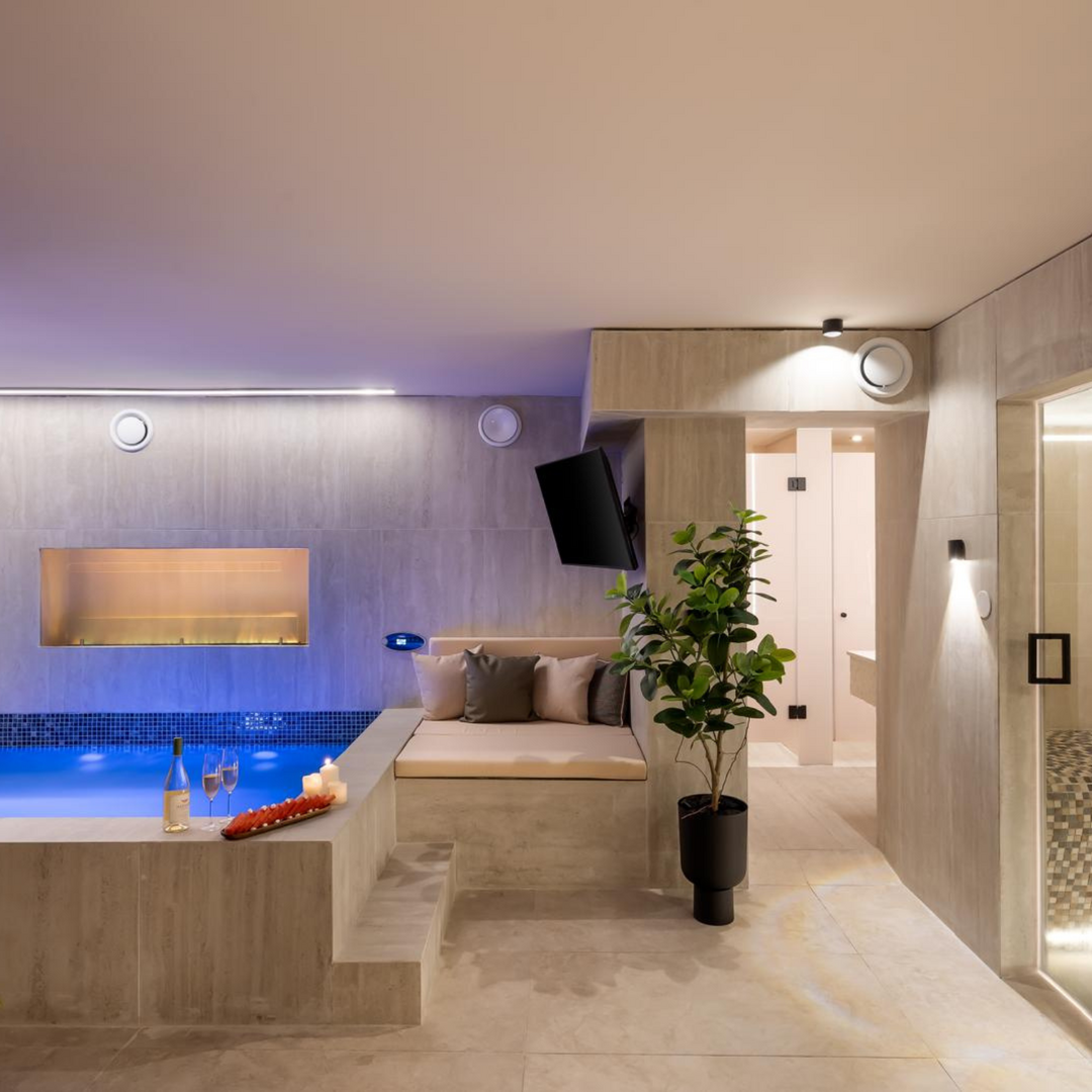 סאונה וג'קוזי במתחם הספא - ספא בהר פלטינום